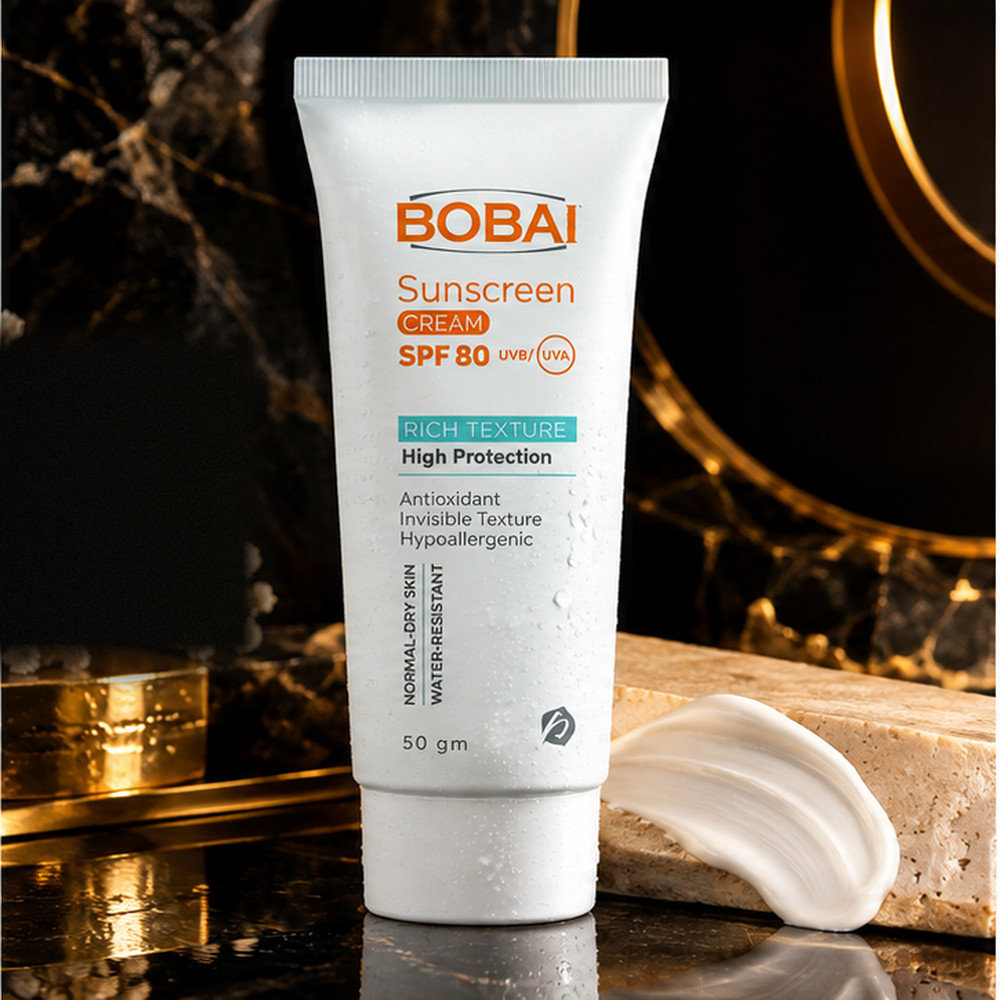 بوباي كريم واقي من الشمس SPF 80 للبشرة العادية والجافة – مقاوم للماء – 50 جم.