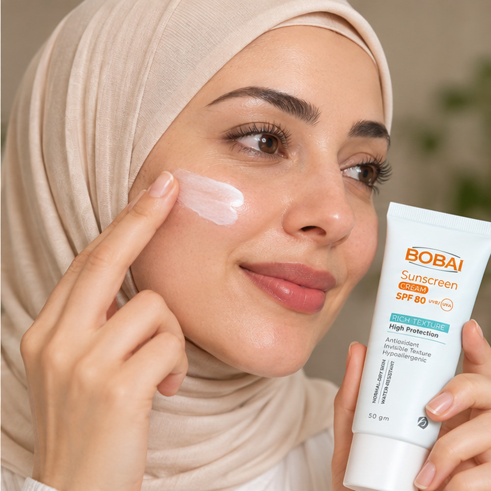 بوباي كريم واقي من الشمس SPF 80 للبشرة العادية والجافة – مقاوم للماء – 50 جم.