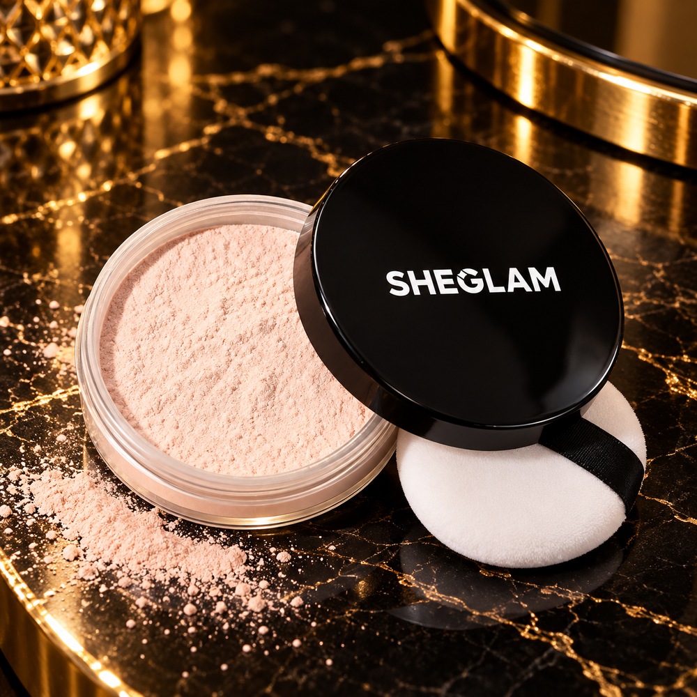 شيجلام بيكد جلو بودرة سائبة لتثبيت المكياج والتحكم في اللمعان – لايت بينك Light Pink – 10 جم